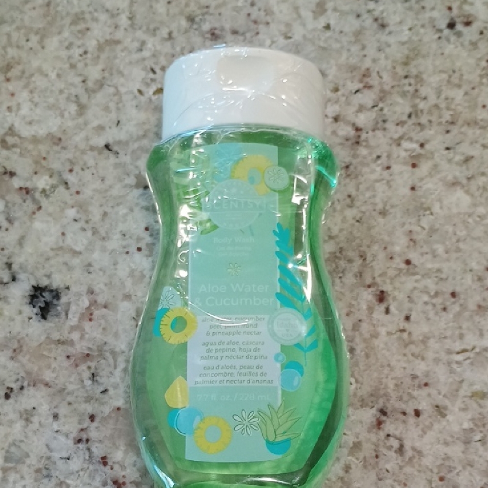 Scentsy Aloe Water & Cucumber Body Wash - Green